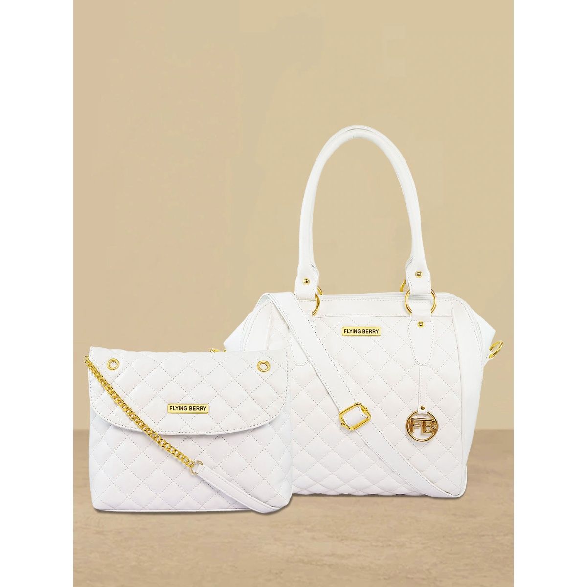 Beige Handbag combo Set of 3 For Girls and Ladies | Classycarry